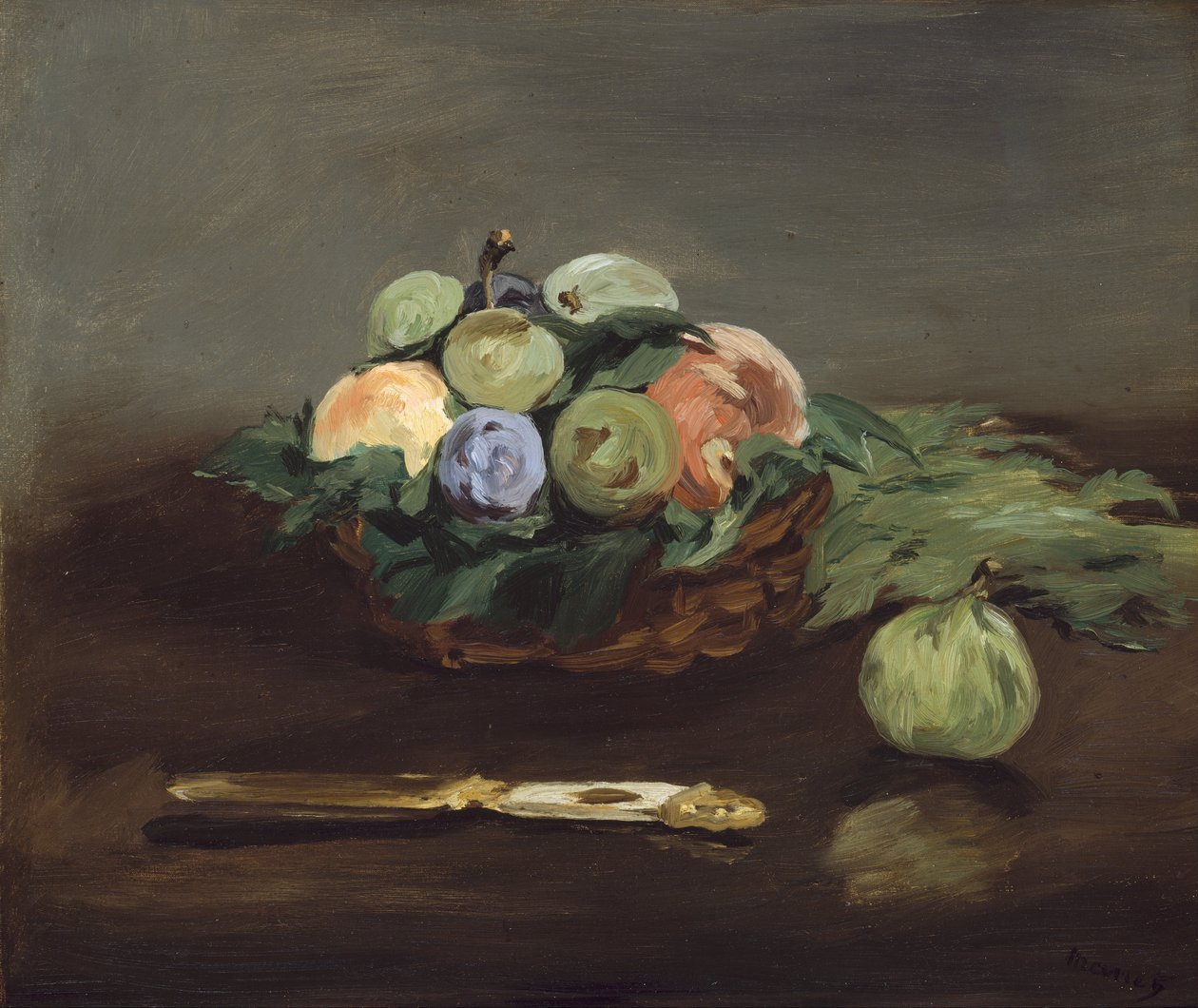 Basket of Fruit av Édouard Manet