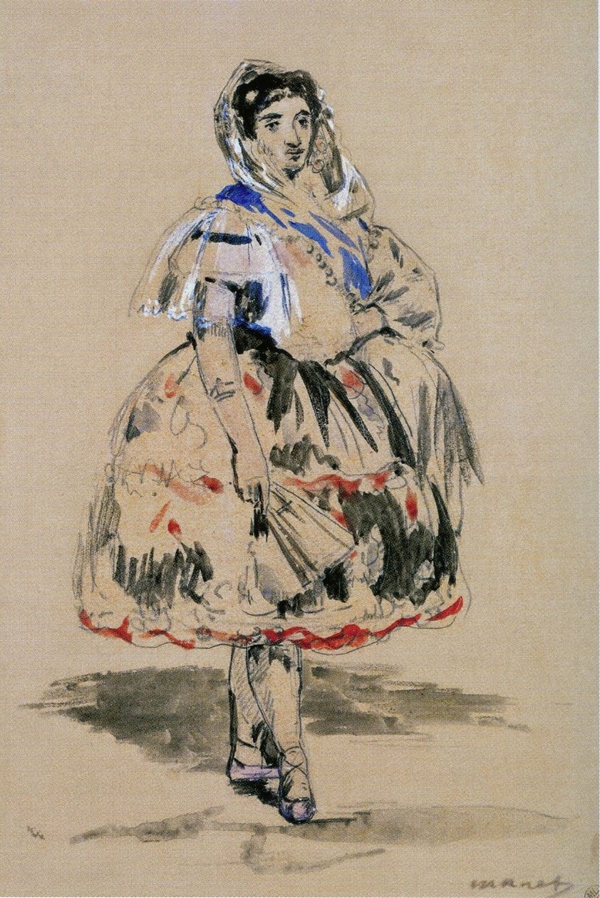 Français :  Lola de Valence (Aquarelle) av Édouard Manet