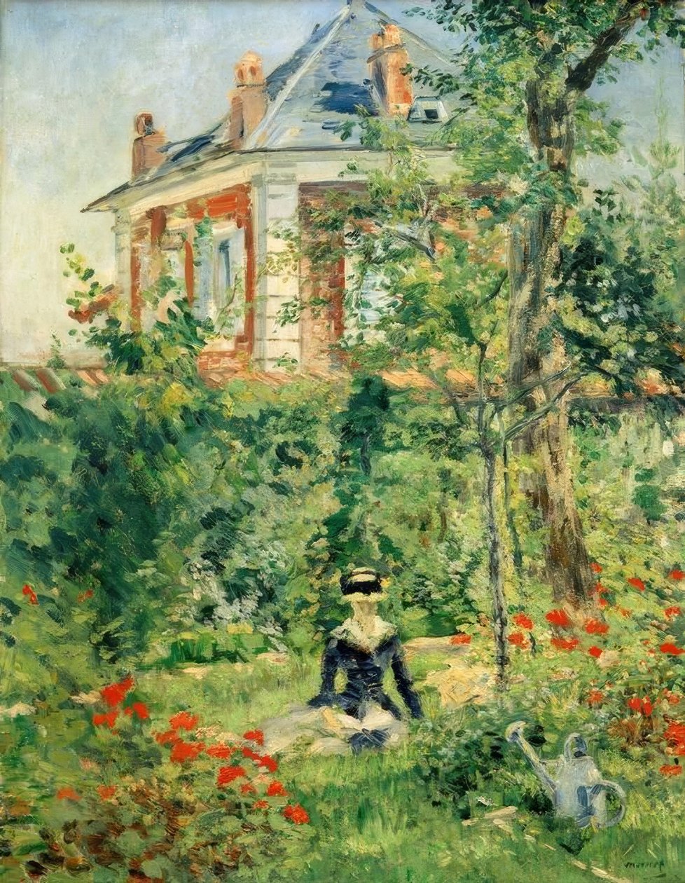I Bellevues trädgård av Édouard Manet