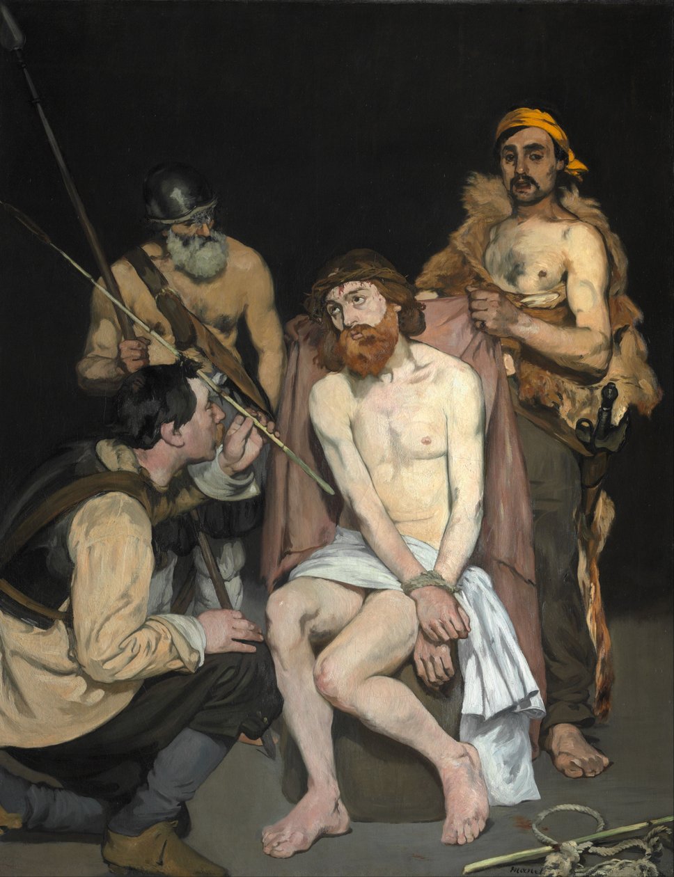 Jesus Mocked by the Soldiers av Édouard Manet