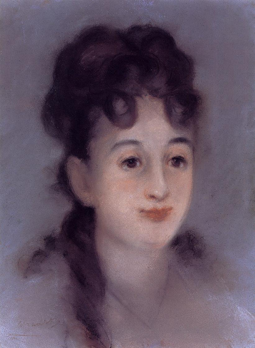 Portrait of Eva Gonzalès av Édouard Manet