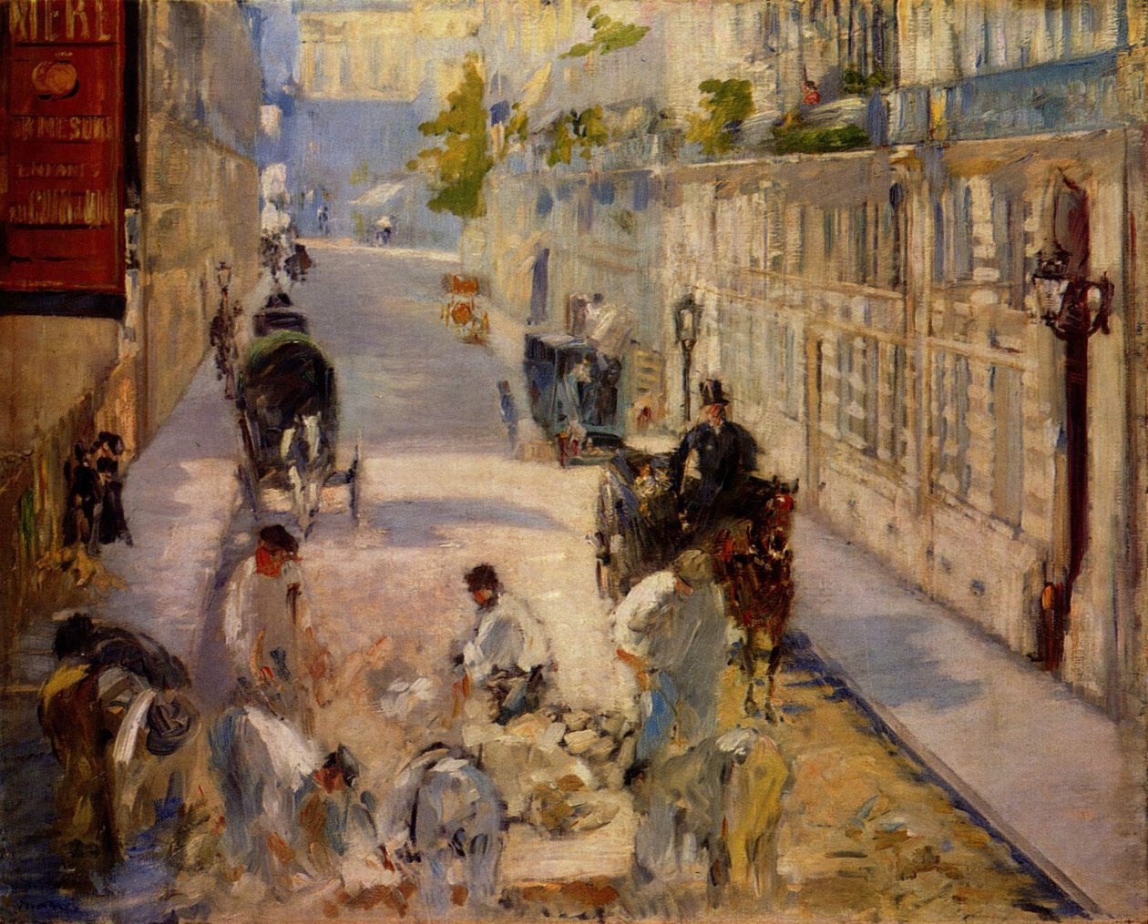 Straßenarbeiter av Édouard Manet