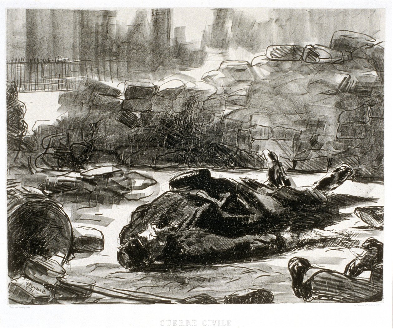 Guerre civile  av Édouard Manet