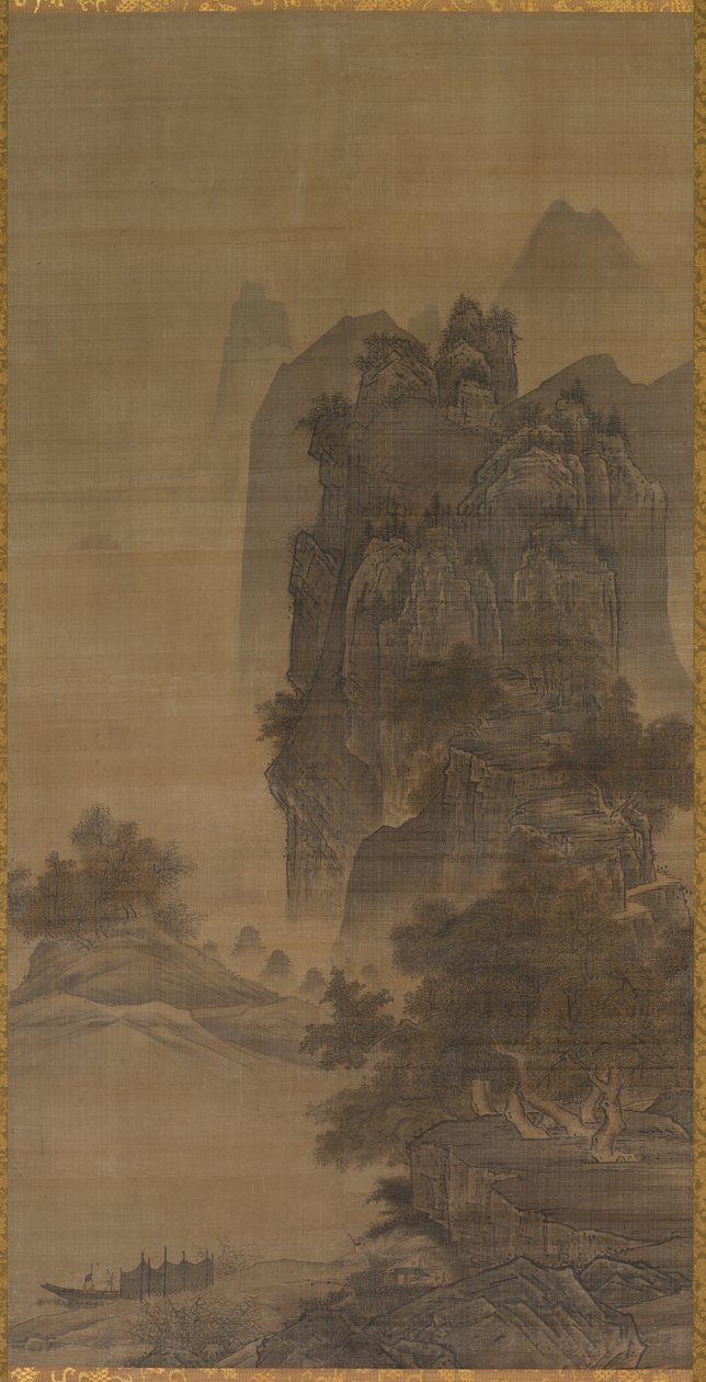 Landskap av follower of Sesshū Tōyō