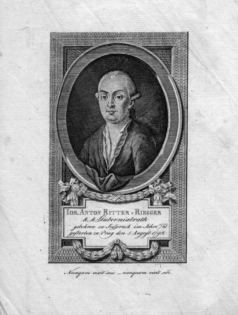 Josef Anton von Riegger av non identifié