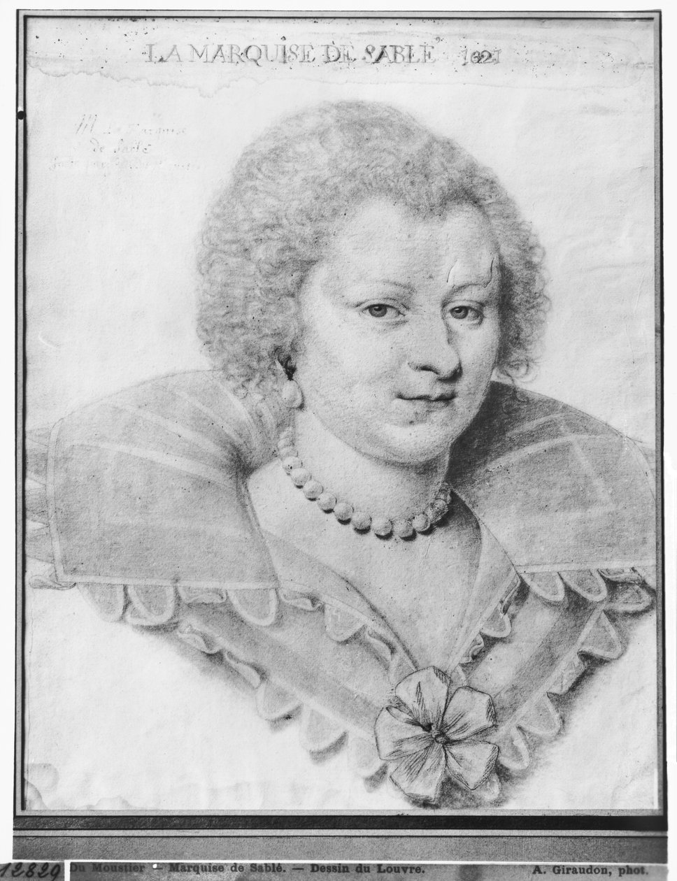Porträtt av Magdeleine de Souvre (1599-1678) Marquise de Sable, 1621 av Daniel Dumonstier or Dumoustier