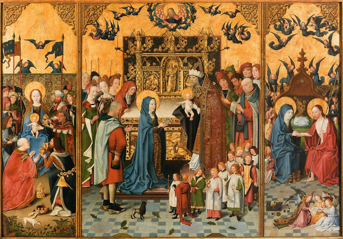 Altarpiece of the Seven Joys of Mary av Unbekannt Unbekannt