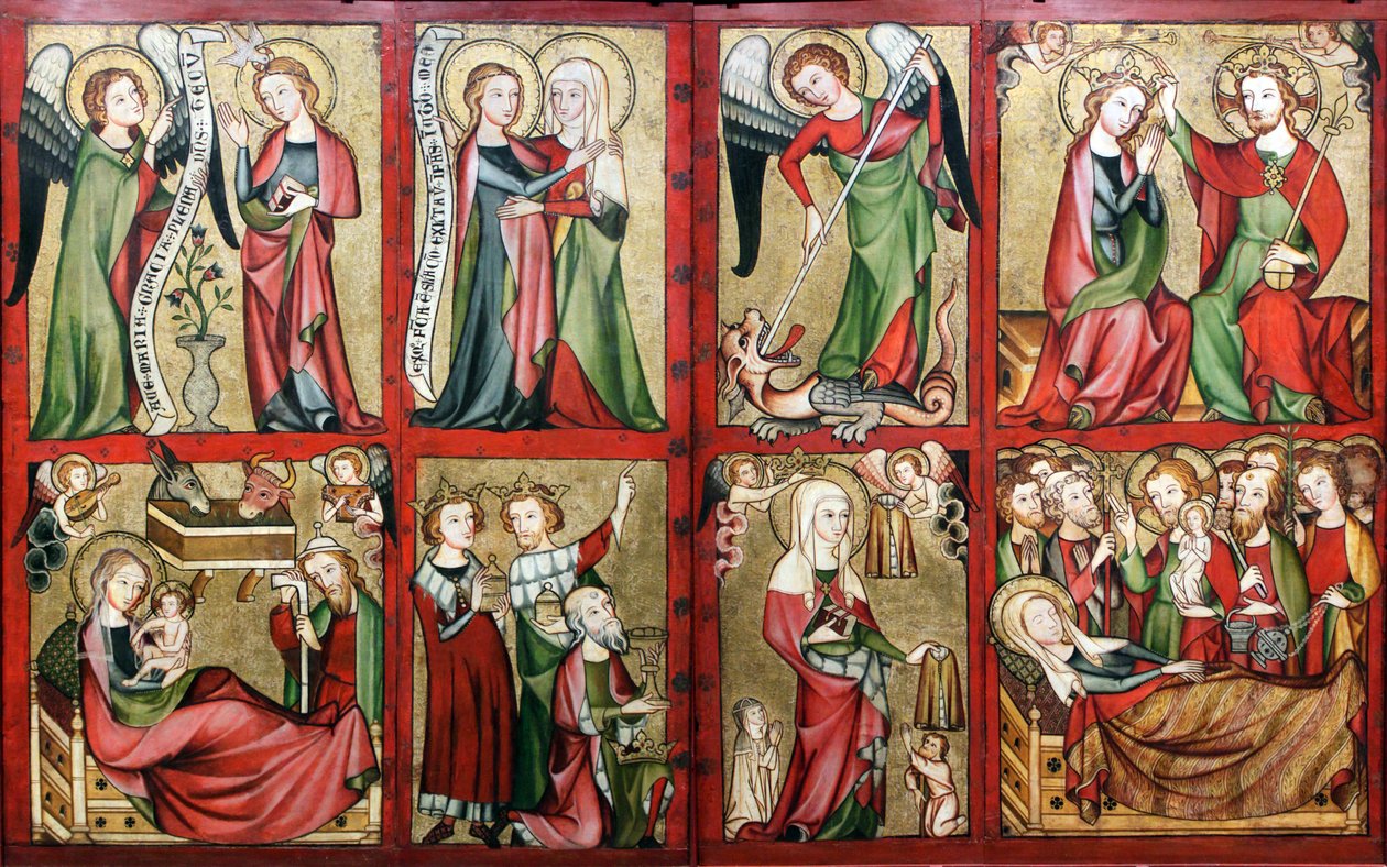 The wings of the Altenberg Altarpiece av Unknown