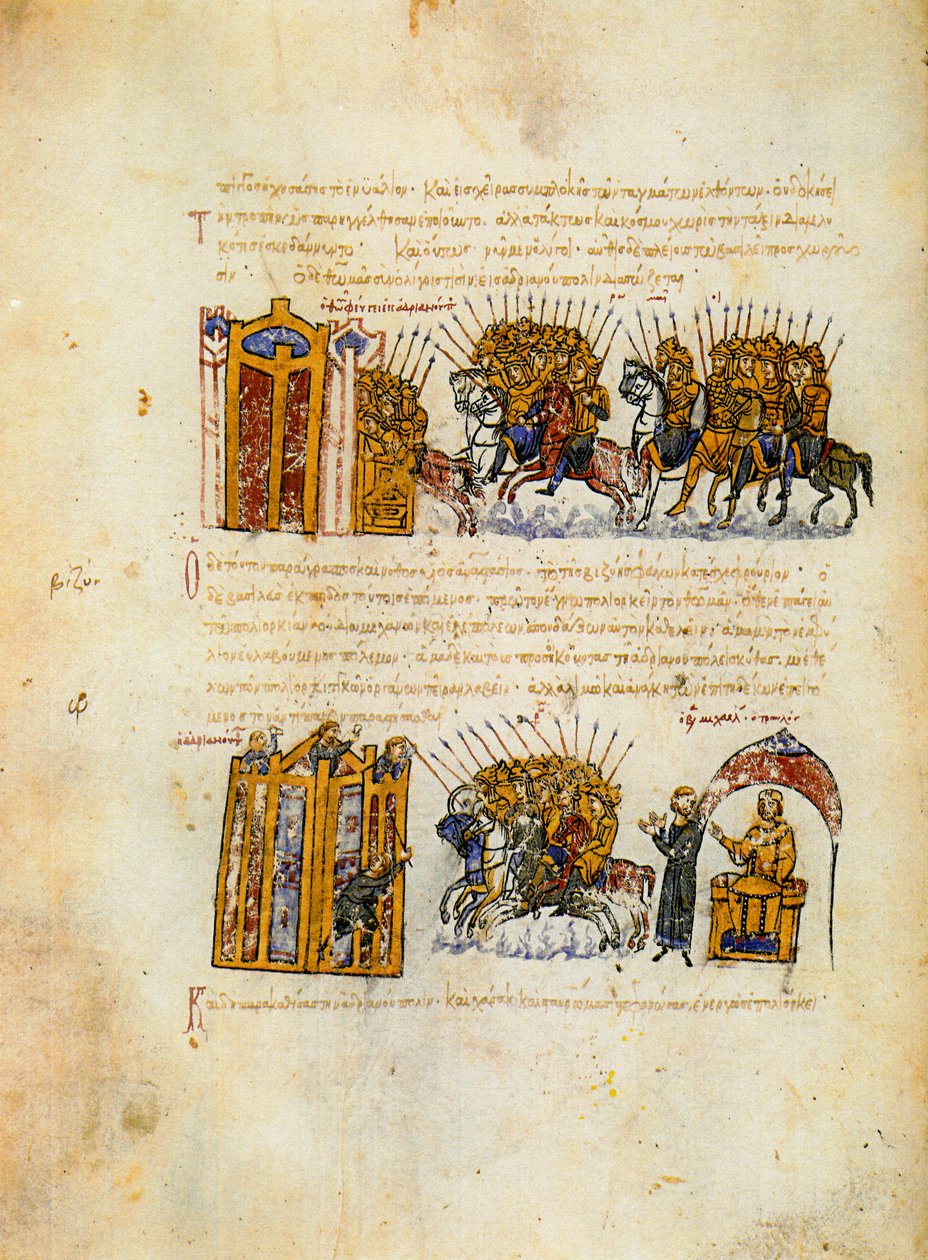 Skylitzes Matritensis, fol. 36v av Unknown