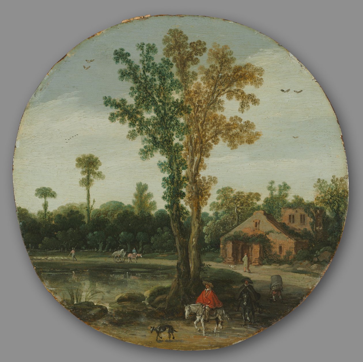 Resenärer vid en sjö, 1625. av van de Velde Esaias