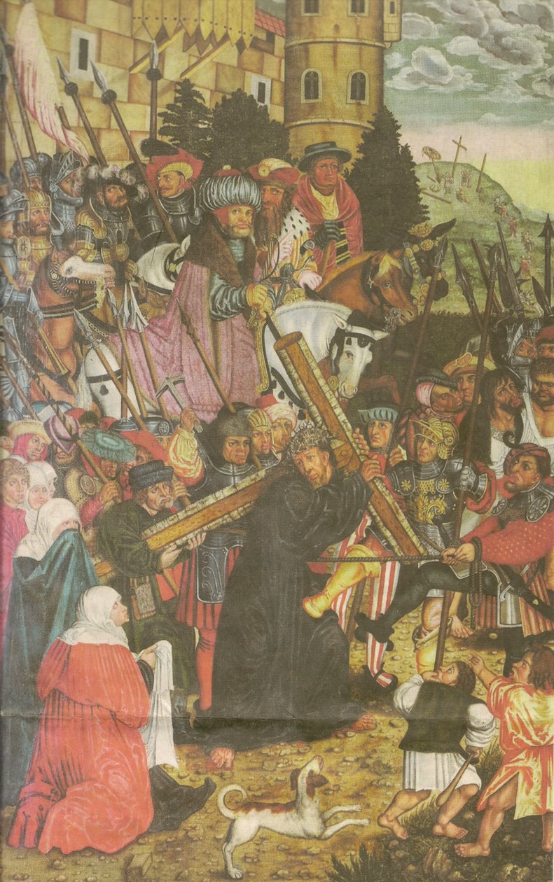 Att bära korset av workshop of Lucas Cranach the Elder