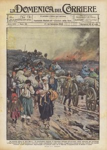 Greker på flykt från Smyrna, grekisk-turkiska kriget (1919-22) 1922