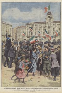 Upploppet på gatorna i italienska Trieste