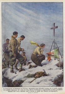 Prinsessan av Piemonte på Matterhorn