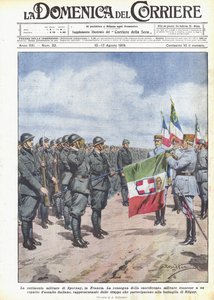 Den militära ceremonin i Epernay, Frankrike
