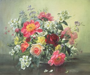 AB311 Blommor i romantisk juni