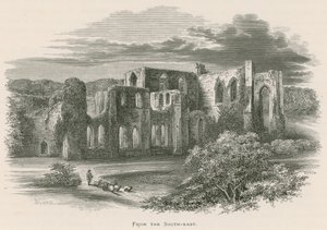 Furness Abbey, från sydost