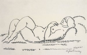 Naken kvinna; Naken kvinna, ca 1912
