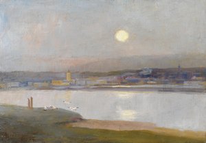 Moonrise Over Hayle, från Lelant, c.1892