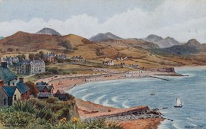 Criccieth Bay från slottet