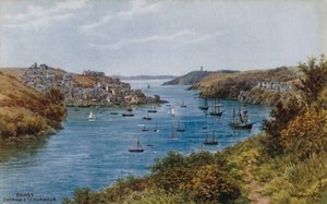 Fowey, ingången till hamnen