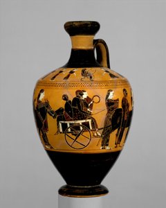 Terracotta lekythos, ca 550–530 f.Kr. (terrakotta)