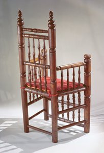 Brewster stol (trä & textil)