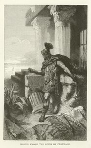 Marius bland ruinerna av Kartago
