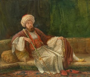 Western Gentleman i orientalisk kostym.