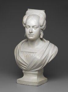 Mrs Charles Dodge, ca 1830-40 (målat trä)