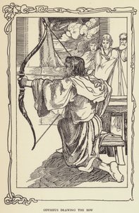 Odysseus drar bågen