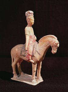 Cavalier, Tang-dynastin (618-906) (keramik)