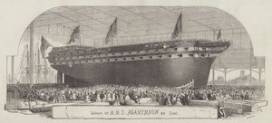Sjösättning av HMS Agamemnon, 90 kanoner
