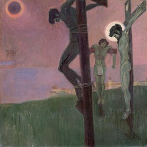Korsfästelse med förmörkad sol