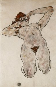 Liggande naken; Liggande naken, 1917