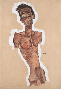 Naken självporträtt, 1910