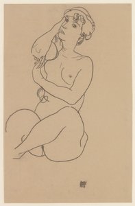 Liggande naken, 1917
