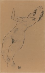 Liggande naken; Liggande naken, 1918