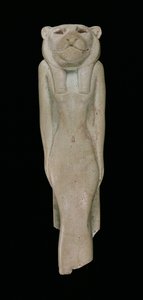 Gudinnan Sakhmet (fajans)