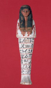 Shabti-figur, New Kingdom (målat trä)