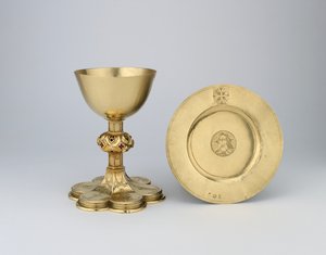 Bägare och paten, 1507-08 (guld med emalj)