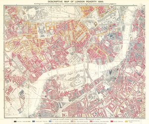 Beskrivande karta över Londons fattigdom, 1889