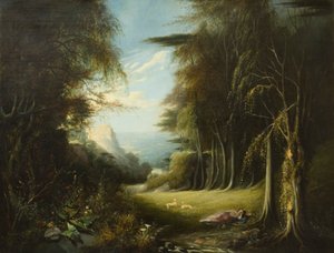 Diana sover i en skogsglänta