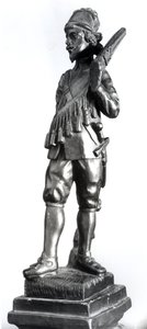 Musketör, 1638 (snidat trä)