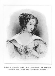 Porträtt av grevinnan Guiccioli (1800-73)