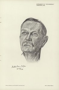 Porträtt av Sir Arthur Conan Doyle