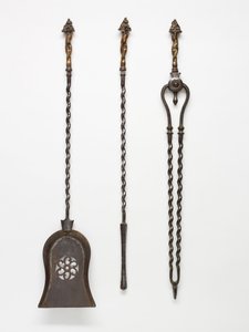 Set med eldverktyg, 1843 (mässing)