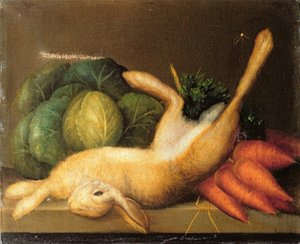 Stilleben av en hare, c.1840