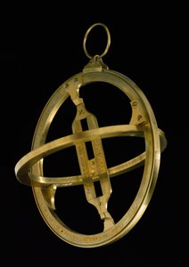 Universal solur med jämnjämningsring, ca 1800 (mässing)