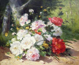 Stilleben av blommor